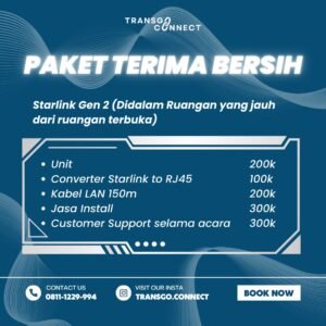 Sewa Starlink Jakarta, Bogor, Depok. Indonesia